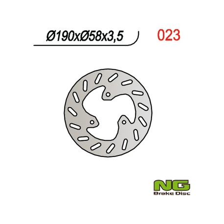 NG TARCZA HAMULCOWA PRZÓD/TYŁ YAMAHA NEO'S 50 '97-21, APRILIA HABANA 50/125 '98-02, LEONARDO 125 '96-05, SCARABEO '98-10, SR 50 