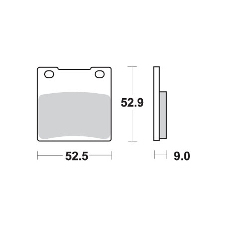 SBS KLOCKI HAMULCOWE KH63 / KH161 STREET EXCEL/RACING SINTER KOLOR ZŁOTY