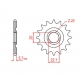 MTX PARTS ZĘBATKA PRZEDNIA 2103 12 YAMAHA YZF 250 '01-'17, WR 250F '01-'17 (JTF1590.12) (ŁAŃC. 520) (JTF1590.12)