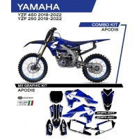 UFO KOMPLET NAKLEJEK (OKLEIN) YAMAHA YZF 250 '19-'22 YZF 450 '18-'22 APODIS KOLOR CZARNY - WYPRZEDAŻ