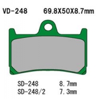 VESRAH KLOCKI HAMULCOWE KH252 / KH380 (MADE IN JAPAN)