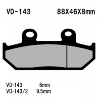 VESRAH KLOCKI HAMULCOWE KH124/2 SPIEK METALICZNY (ZŁOTE) (MADE IN JAPAN)