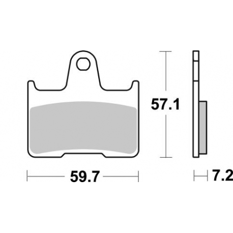 SBS KLOCKI HAMULCOWE KH254 STREET EXCEL/RACING SINTER KOLOR ZŁOTY BMW M 1000 RR '21-'23 TYŁ