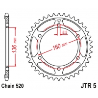 JT ZĘBATKA TYLNA 3552 41 BMW G310 R '16-'19 (+1), APRILIA ETX 125 TAUREG '85-'87 (355241JT) (ŁAŃC. 520)