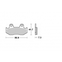 SCHUH WYPRZEDAŻ KLOCKI HAMULCOWE KH92 HONDA CH 250 SPACY/FREEWAY '88-'93, NES 125/150 '01-'06, NH 100 LEAD '00-'08, SUZUKI AN 25