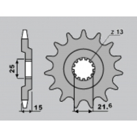 CHT ZĘBATKA PRZEDNIA 528 15 KAWASAKI GPZ 750 83-89 (514-15) (JTF 514.15)