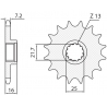 SUNSTAR ZĘBATKA PRZEDNIA 2093 15 KAWASAKI ZX6R '98-'02 (JTF1535.15) (ŁAŃC. 525) (209315JT)