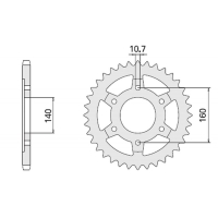 CHT ZĘBATKA TYLNA 502 48 KAWASAKI ZR 1100 ZEPHYR (502-48) (JTR502.48)