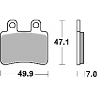 SBS PROMOCJA KLOCKI HAMULCOWE KH350 STREET STANDART CERAMIC KOLOR CZARNY