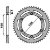 PBR ZĘBATKA TYLNA 4488 57 F SUZUKI DRZ 125 '03-'10, KAWASAKI KLX 125 '03-'07 (ŁAŃC. 428) (JTR797.57) (STD.)