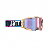 LEATT GOGLE ROWEROWE VELOCITY 5.0 MTB IRIZ GOGGLE WOODY BLUE UC 26% - KOLOR CZARNY/BRĄZOWY/NIEBIESKI/FIOLETOWY SZYBKA LUSTRZANA 