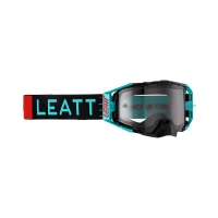 LEATT GOGLE VELOCITY 6.5 GOGGLE FUEL LIGHT GREY 58% - KOLOR CZARNY/NIEBIESKI SZYBKA DYMIONE LUSTRO SZARA