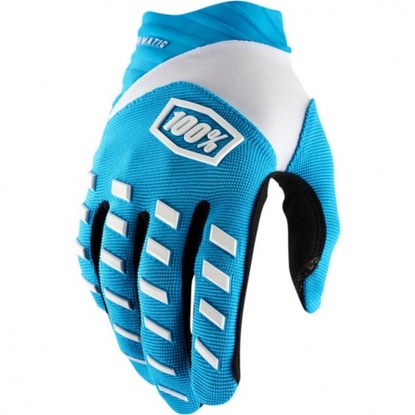 100 PROCENT RĘKAWICE CROSS/ENDURO MODEL AIRMATIC BLUE KOLOR NIEBIESKI/BIAŁY ROZMIAR L