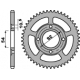 PBR ZĘBATKA TYLNA 4432 47 F YAMAHA TZR 50 RR / X-POWER 96-09 (JTR1078.47) (ŁAŃC. 420)