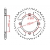 MTX PARTS ZĘBATKA TYLNA 4306 49 HONDA CR 80/85 '85-'07 (JTR215.49) (ŁAŃC. 420)