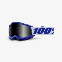 100 PROCENT GOGLE MODEL ACCURI 2 ENDURO MOTO BLUE - SMOKE LENS - KOLOR NIEBIESKI/BIAŁY SZYBKA PRZYCIEMNIANA