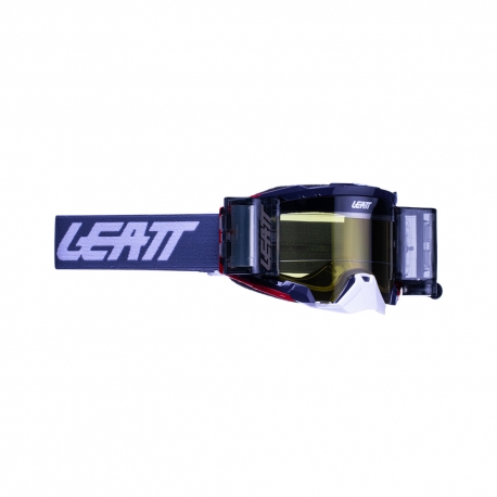 LEATT GOGLE VELOCITY 5.5 ROLL-OFF GOGGLE GRAPHENE YELLOW 70% - KOLOR SZARY SZYBKA DYMIONE LUSTRO ŻÓŁTA