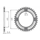 SUNSTAR ZĘBATKA TYLNA 857 46 YAMAHA XTZ 660 TENERE '96-00 (JTR857.46) (ŁAŃC. 520) (85746JT)