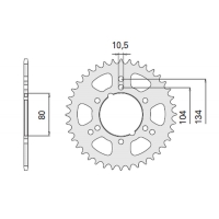 CHT ZĘBATKA TYLNA 4578 40 POLARIS SCRAMBER TRAIL BLAZER (2098-40) (JTR1478.40)