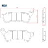BRENTA KLOCKI HAMULCOWE KH640 SPIEK METALICZNY (ZŁOTE) HARLEY-DAVIDSON XL883/XL1200 '14-, PRZÓD (FT 4225)