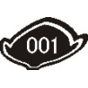UFO KOMPLET ŚLIZG (KA03773) + PROWADNICA (KA03772) ŁAŃCUCHA KAWASAKI KXF 250 '06-'08 KOLOR CZARNY