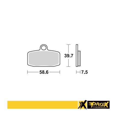 PROX KLOCKI HAMULCOWE KH612 KTM SX 85 '12-20, Freeride 250R '14-17, 350 '12-17 PRZÓD