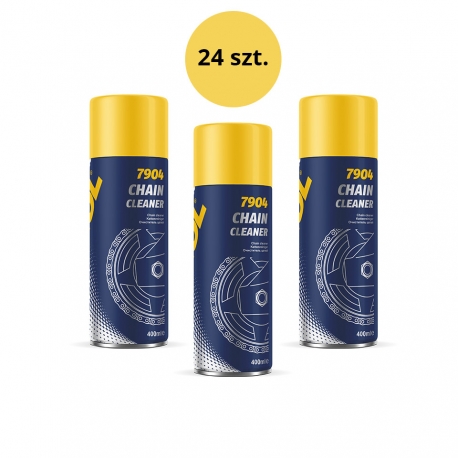 MANNOL CHAIN CLEANER 400ML - SPRAY DO CZYSZCZENIA ŁAŃCUCHA (7904) - KARTON 24 SZTUKI (PAKIET)