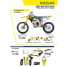 UFO KOMPLET PLASTIKÓW SUKIT418999 PLUS KOMPLET NAKLEJEK (OKLEIN) SUZUKI RMZ 250 '19-'22 RMZ 450 '18-'22 W ZESTAWIE PRZEDNIA TAB