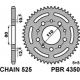 PBR ZĘBATKA TYLNA 4350 43 C45 HONDA CB 500 '94-'03, CB 750 '91-'03, VT 600 SHADOW '90-'04 (JTR1332.43) (ŁAŃC. 525)