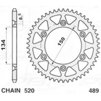 ZĘBATKA 489 51 KAWASAKI KX/KXF, SUZUKI RMZ '04-'06 (JTR460. 51) (ŁAŃC. 520) - WYPRZEDAŻ