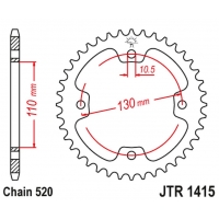 JT ZĘBATKA TYLNA 4303 42 KAWASAKI KSF 450 (KFX 450) '08-14' (ATV) (430342JT) (ŁANC.520) NA ZAMÓWIENIE