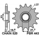 PBR ZĘBATKA PRZEDNIA 443 16 YAMAHA XJ 600 DIVERSION '92-'03 (JTF582.16) (ŁAŃC. 520) (44316JT)