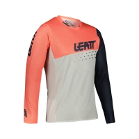 LEATT KOSZULKA ROWEROWA MTB GRAVITY 4.0 JERSEY CORAL KOLOR POMARAŃCZOWY/GRANATOWY/BIAŁY ROZMIAR M