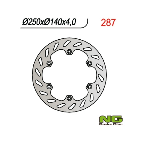 NG TARCZA HAMULCOWA PRZÓD APRILIA RX 50`03-06, ETX 125`85-90, RX 125`89-00 (250X140X4)