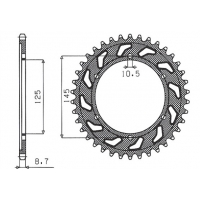 SUNSTAR ZĘBATKA TYLNA 865 46 YAMAHA FZR 600 '92-'93 (3HE) (JTR865.46) (ŁAŃC. 530) (86546JT)