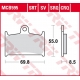 TRW LUCAS ZF KLOCKI HAMULCOWE KH236 SINTER TRACK SUZUKI GSX-R 400 '90-'95, GSX-R 750 '88-'93, GSX-R 1000 '89-'92,TRIUMPH DAYTONA