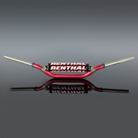 RENTHAL KIEROWNICA 1,1/8 CALA (28,6MM) MX TWINWALL 922 HANDLEBAR RED RC HIGH PADDED KOLOR CZERWONY Z GĄBKĄ