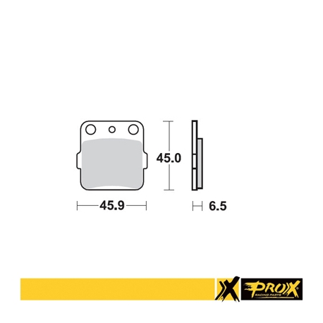 PROX KLOCKI HAMULCOWE KH84 / KH84/3 HONDA CR 80/85 '86-07, CRF 150R '07-09 PRZÓD, YAMAHA YZ 80/85 '93-19, YZ 65 '19-20 TYŁ