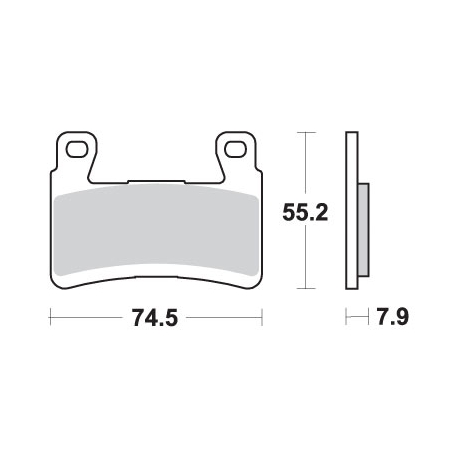 SBS KLOCKI HAMULCOWE KH296 / KH265 STREET EXCEL SINTER KOLOR ZŁOTY PASUJE DO: KAWASAKI ZX-6R '13