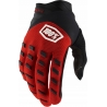100 PROCENT RĘKAWICE CROSS/ENDURO AIRMATIC RED/BLACK KOLOR CZERWONY/CZARNY ROZMIAR M