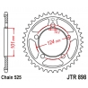 JT ZĘBATKA TYLNA 4508 38 KTM 990 SUPERDUKE/R '05-12 1190 RC8/R '10-15 (450838JT) (STD.38) (ŁAŃC. 525) KOLOR CZARNY