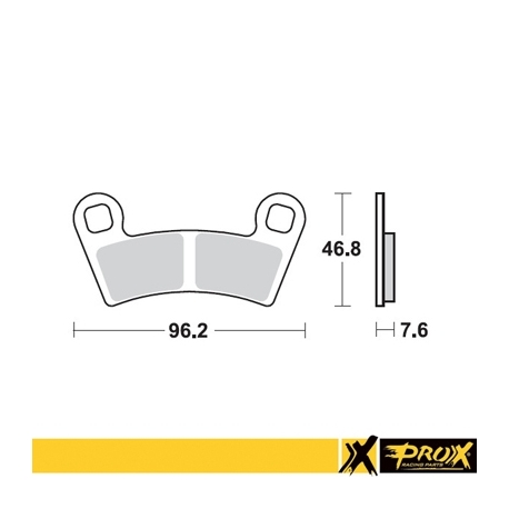 PROX KLOCKI HAMULCOWE KH456 POLARIS 450/525 Outlaw '08-11 PRZÓD