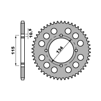 PBR ZĘBATKA TYLNA 711 48 C45 DUCATI 650 INDIANA 86-88 (ŁAŃC. 530)