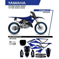 UFO KOMPLET NAKLEJEK (OKLEIN) YAMAHA YZ 125/250 '22 APODIS KOLOR CZARNY - WYPRZEDAŻ