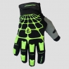 POLEDNIK WYPRZEDAŻ RĘKAWICE / RĘKAWICZKI CROSS MODEL WEB MX KOLOR CZARNY/ZIELONY FLUO ROZMIAR XL