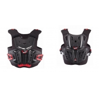 LEATT OSŁONA KLATKI PIERSIOWEJ (BUZER) CHEST PROTECTOR 4.5 JUNIOR (DZIECIĘCA) KOLOR CZARNY/CZERWONY (147-159 cm)