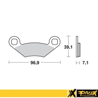 PROX KLOCKI HAMULCOWE KH159 POLARIS SPORTSMAN / SCRAMBLER / OUTLAW / XPLORER / TRAIL BLAZER / TRAIL BOSS