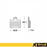 PROX KLOCKI HAMULCOWE KH602 KTM SX 85 '11-20 TYŁ