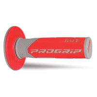 PROGRIP MANETKI PG801 OFF ROAD (22+25MM, DŁ.115MM) KOLOR SZARY/CZERWONY (DWUSKŁADNIKOWE) (801-288) (PG801/7)