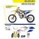 UFO KOMPLET NAKLEJEK (OKLEIN) SUZUKI RMZ 250 '19-'22 RMZ 450 '18-'22 PATRIOT KOLOR OEM (ŻÓŁTY/NIEBIESKI/BIAŁY) - WYPRZEDAŻ